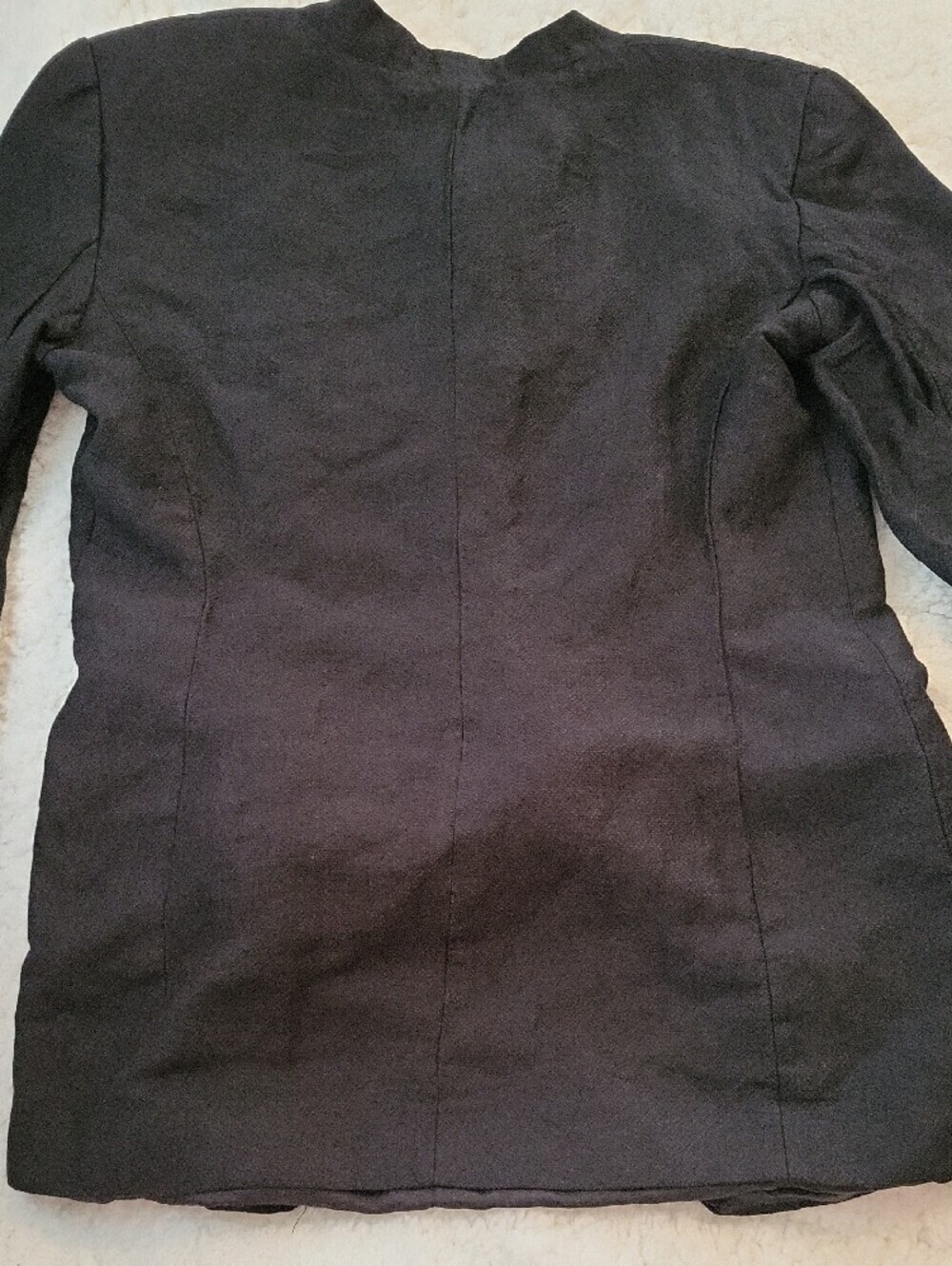 J. McLaughlin Black Pearlescent Button-Front Womens Blazer, Size 8 - Picture 9 of 9
